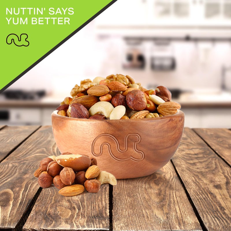 NUT CRAVINGS - Roasted & Salted Mixed Nuts - Brazils, Brazil, Pecan, Almond, Hazelnut, Cashew (16oz - 1 LB) Packed Fresh in Resealable Bag - Food Assortments - Image 2